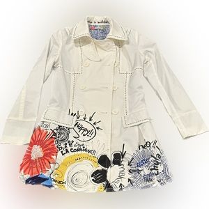 Desigual Women's Fashion Double Breasted Trench Coat Buenos Aires 32e2921